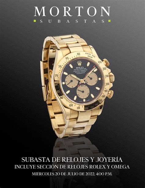 subastas de relojes rolex